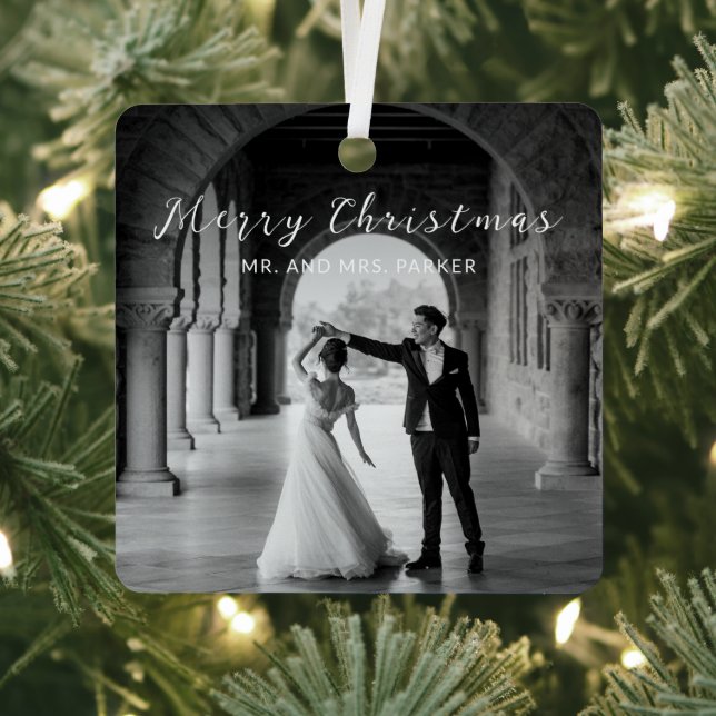 Simple Photo Elegant Christmas Metal Tree Decoration (Insitu)