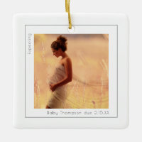 Simple Photo Expecting Baby Due Date