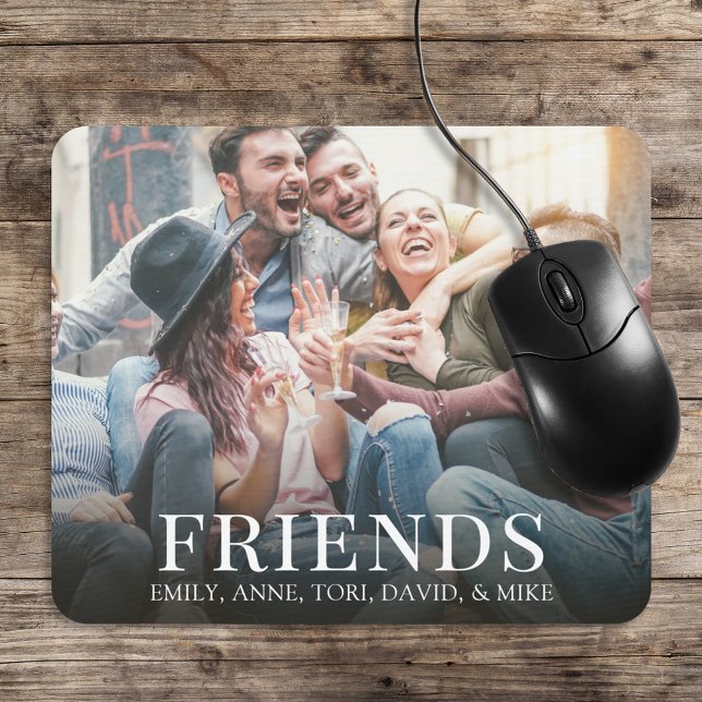 Simple Photo Friends Personalised Mouse Mat (Creator Uploaded)