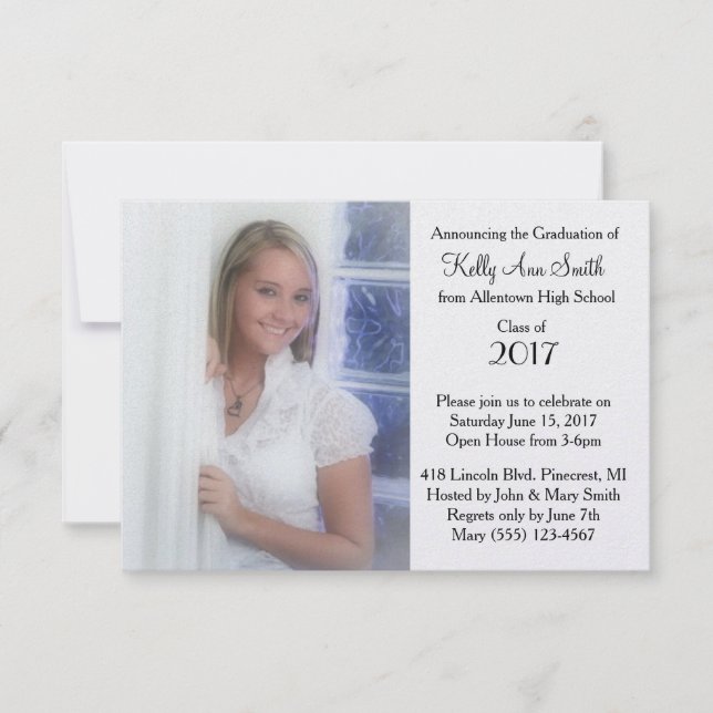 Simple Photo Graduation Announcement/ Invitation (Front)