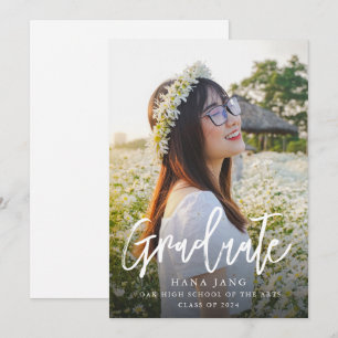 Simple Photo Graduation Class Of 2025 Invitation