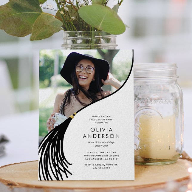 Simple Photo Graduation Party Invitation (Creator Uploaded)