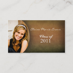 Simple photo Graduation Rep card