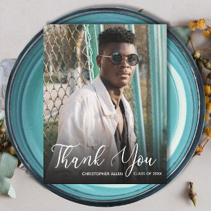 Simple Photo Graduation Thank You Card