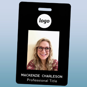 Simple Photo ID Business Nametag  Badge