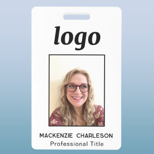 Simple Photo ID Nametag Badge