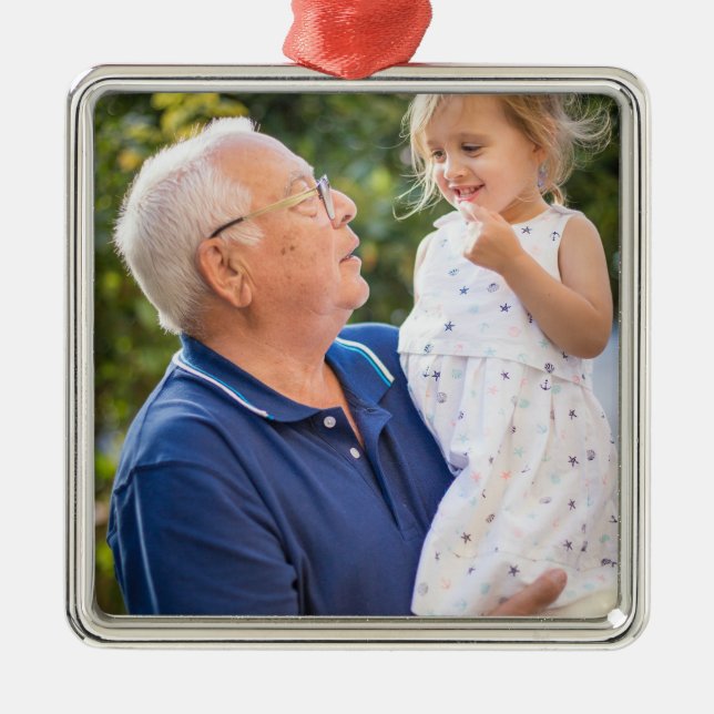 Simple Photo Metal Tree Decoration (Front)