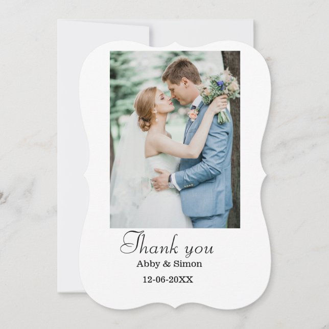 Simple photo minimal modern elegant wedding (Front)