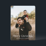 Simple Photo Modern Christmas Holiday Card<br><div class="desc">Modern Christmas card featuring a simple design with "Merry Christmas" in a fun serif font over your favourite photo.</div>