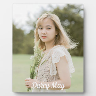 Simple photo name  plaque