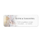 Simple Photo Overlay Return Name Address Wedding