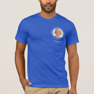Simple Photo Personalised Funeral In Loving Memory T-Shirt