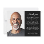 Simple Photo Personalised Message Funeral 