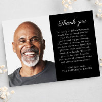 Simple Photo Personalised Message Funeral 