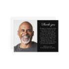 Simple Photo Personalised Message Funeral 