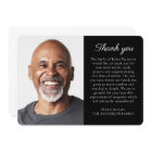 Simple Photo Personalised Message Funeral