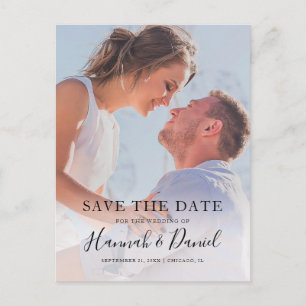 Simple Photo Save the Date Invitation Postcard