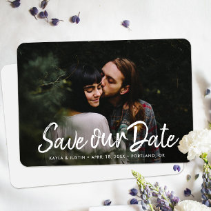 Simple Photo Save the Date Wedding Invite Template