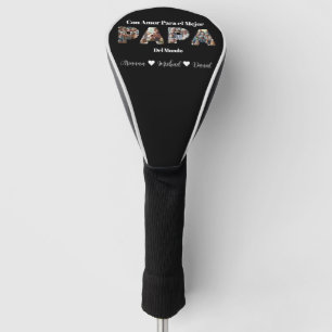 Simple Photo Script Best Dad Ever Spanish Golf Head Cover