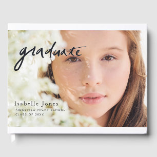 Simple Photo Script Graduation Guest Book