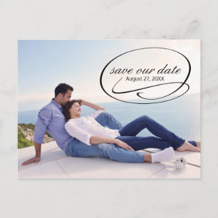 Simple Photo Swashes - Save the Date Post Card