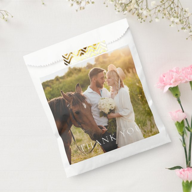 Simple Photo Thank You Favour Bags (Sealed)