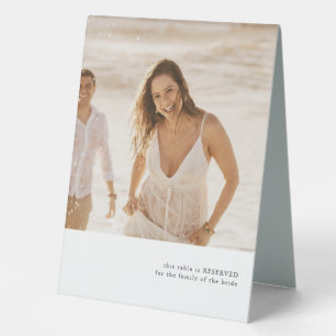 Simple Photo Theme Table Sign