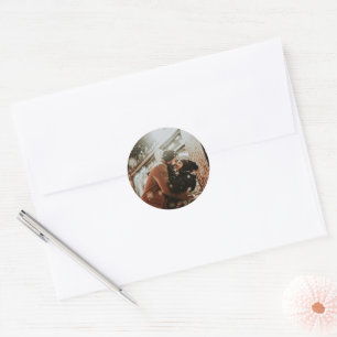 Simple Photo Theme Wedding Invitation Stickers