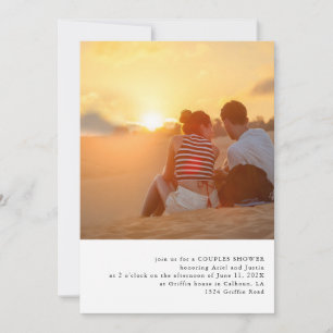 Simple Photo Theme Wedding Shower Invitation