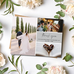 Simple Photo Wedding Thank You