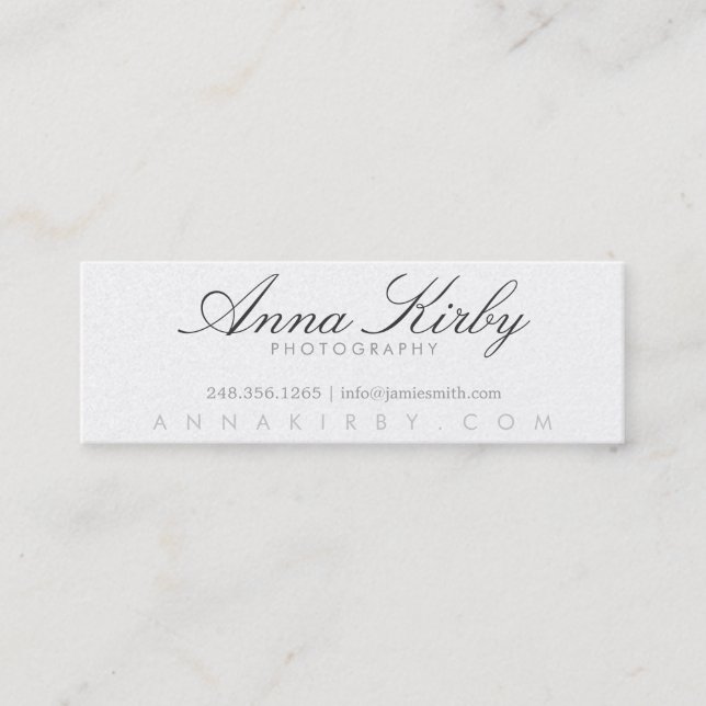 Simple Photography Business Card | Photography (Front)