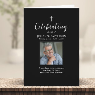 Simple Photos Classic Funeral Order of Service Programme