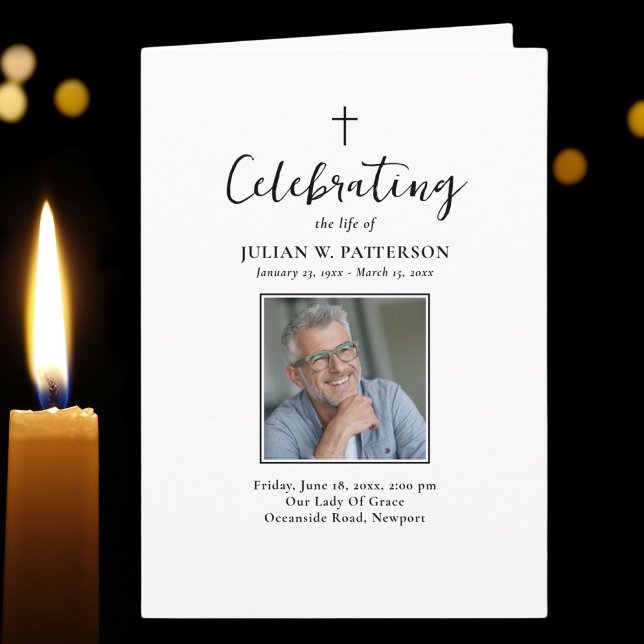 Simple Photos Classic Funeral Order of Service Programme (Creator Uploaded)