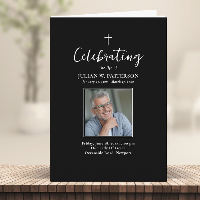 Simple Photos Classic Funeral Order of Service Programme (Creator Uploaded)