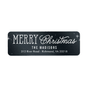 Simple Phrase Editable Colour Holiday Address Labe