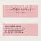 Simple Pink Black Script Earring Display Card