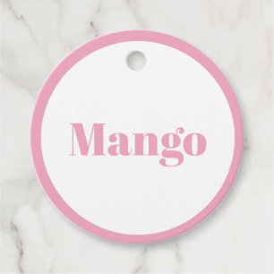 Simple Pink Bottle Tags