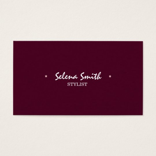Simple Pink Business Card