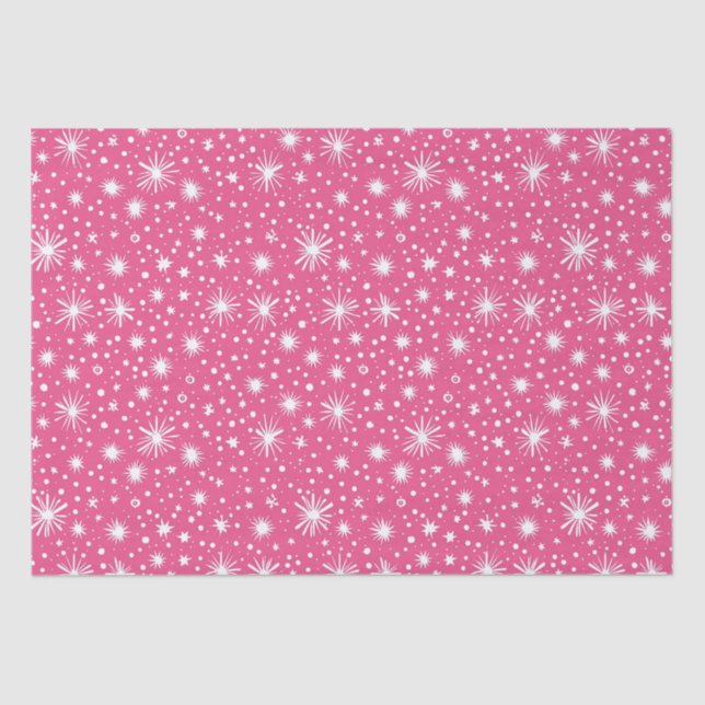 Simple Pink Christmas  Tissue Paper (Front)