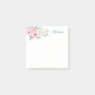 Simple Pink Floral and Botanicals Notes
