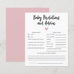 Simple Pink Heart Baby Predictions & Advice