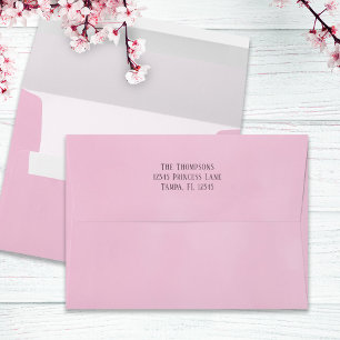 Simple Pink Minimalist Cute Two Colours Basic Envelope
