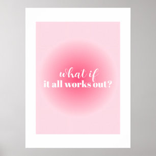Simple Pink Motivational Poster