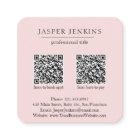 Simple Pink Professional Minimal Modern QR Code
