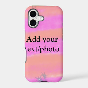 Simple pink red watercolor custom add name text t
