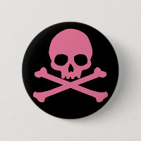SImple Pink Skull and Crossbones