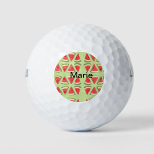 Simple pink watermelon add name minimal custom  th golf balls