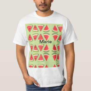 Simple pink watermelon add name minimal custom th T-Shirt