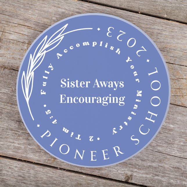 Simple Pioneer School Personalizable Coaster (Creator Uploaded)