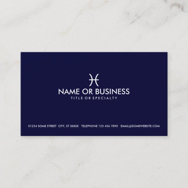 simple pisces business card (Front)